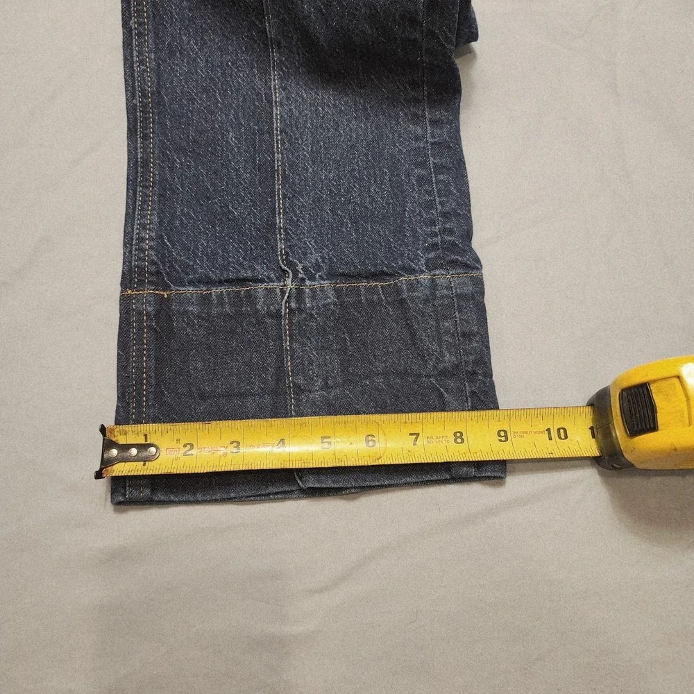 Habitual Womens 2/26 Wide Leg Jeans Seamed Medium Blue High Rise Denim Pants‎